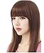 Diforbeauty Short Flat Two Side Hair Clips in Hair Bangs Fringe Hair Extensions Piece (1B# Off Black)