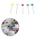Slaxry Flower Head Pins Multicolor Patchwork Pins with Box DIY Quilting Tool Sewing Accessories, 100 Per Pack
