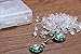 Shapenty Clear Color Plastic Rubber Clutch Earring Safety Back Stopper Replacement for Fish Hook Earring (Clear, 200PCS/100Pairs)