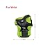 Kids Sports Safety Knee Elbow Wrist Protective Pads,Suitable for Skateboard,Biking,Mini Bike Riding and Other Extreme Sports(Green)