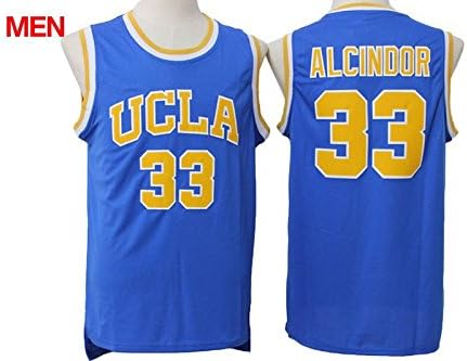 NEW! Lew Alcindor #33 UCLA Mens Basketball Jerseys Blue1 S