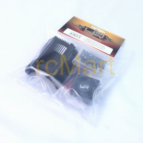 Yeah Racing Heat Sink with Twin Tornado High Speed Fans sets for 1:8 Motors with around 40.8mm diameter #YA-0261BK