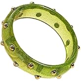 ChungLong0593 Punk Colorful Shimmer Acrylic Resin Bangle Bracelet Transparent Plastic Wristbands Wide Irregular Geometric Cuff Bangle Bracelet for Women Jewelry