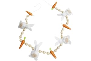 Charming Easter Garland Featuring Colorful Felt Bunnies and Carrots for a Celebratory Vibe