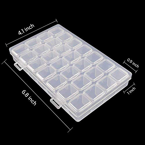 Aozer Embroidery 28 Grids Diamond Painting Box, Set 2