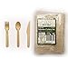 330 piece Wooden Disposable Cutlery Set 110 Forks 110 Spoons 110 Knives 6 inch Party Catering Supplies 100% Natural Eco Friendly Biodegradable Compostable Utensils Picnic Accessories Safe for Children
