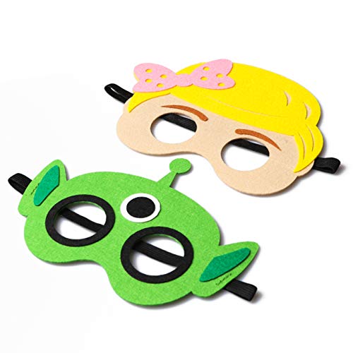 MALLMALL6 Toy 4th Masks Birthday Party Supplies Toys 4th Adventure Party Favors Dress Up Costume Mask Include Woody Buzz Lightyear Bo Peep Bullseye Slinky Dog Jessie Rex for Kids - Thumbnail 2