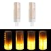 LAKES flame bulb G4 base 1700K True Fire Color led bulb Decorative Lamp for Christmas Halloween Festival Party Pack of 2