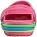 Crocs Unisex-Child Crocband Rainbow Band Clogs, Paradise Pink, 9 Toddler