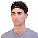 Skinny Black Headband For Men. Organic Sweatband Wraps Twice Around the Head. Eco-Friendly Soccer, Running And Yoga Thin Headband For Men.