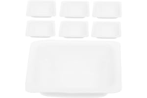 FUNOMOCYA 100pcs Small Plastic Laboratory Weigh Boats Lab Weighing Trays for Powder Liquid Measuring Balance Dishes