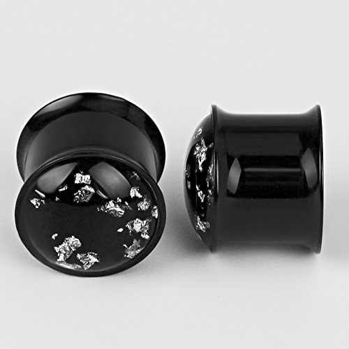 TBOSEN 5 Pairs Set Gauges Wood Tunnels Earrings Zircon Stone Body Jewelry Stretching Tapers Expanders Wooden Ear Plugs