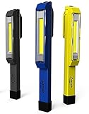 Nebo Larry C Power C-O-B LED Work Light (Set of 3-Blue, B;ack and Yellow) Brighter Than Ever, 170 Lumens of Intense Light!