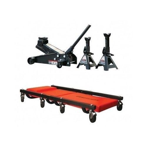 Craftsman 3 Ton Floor Jack, Jack Stands and Creeper Set by Craftsman