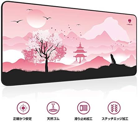 スポンサー プロダクト Langtu マウスパッド 大型 商品 デスクマット Pcマット 超大型 ゲーミングマウスパッド ゲーム 防水 耐久性 おしゃれ 滑り止め 春桜狼 Mp007pk L オフィス
