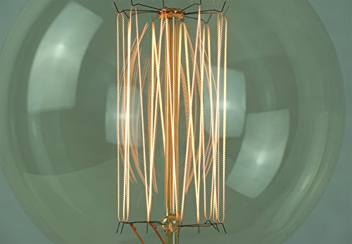 Vintage Edison Light Bulb 60w - Squirrel Cage Globe 80mm E27 ES Dimmable - The Retro Boutique ® - Image 5