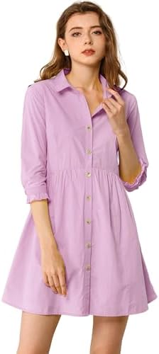 skater dress shirt White Plus Skater Shirt Dress - Plain