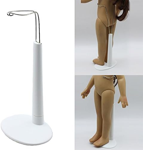 White 1/3 Scale C-Type Display Stand Holder fit For 16inch 18" American Girls Dolls Accessory