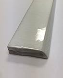 1.5x12 Bullnose White Crackled Glossy Ceramic Trim Tile