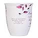 Proverbs 31 Woman Pink White Leaves 16 Ounce Ceramic Stoneware Coffee Mug (1)