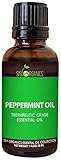 Best Peppermint Essential Oil By Sky Organics-100% Organic, Pure Therapeutic Grade Peppermint Oil-For Diffusers, Aromatherapy, Massage, Allergies, Headaches -Aroma Scented Oil For Candles & Bath 1oz