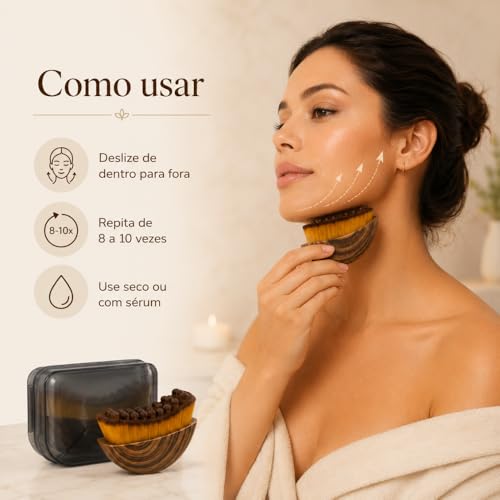 Massageador Linfático Escova Dranagem Modeladora Alivia Inchaço