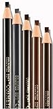 Waterproof Eyebrow Pencils Peel Off - Brow Pencil Set For Marking, Filling And Outlining, 12 Piece Tattoo Makeup And Microblading Supplies Kit-Permanent Eye Brow Liners In 5 Colors
