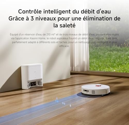 H40 Aspirateur Robot avec Station de Vidage Automatique, 10000 Pa