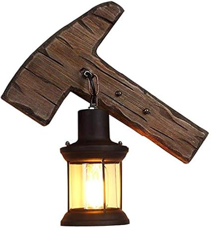 Vintage Wall Lamp Retro Nostalgic Solid Wood Wall Lamp Loft