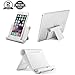 Tablet Stand, LODOICEA Foldable Multi-Angle Cell Phone E-readers Stand Holder For iPhone 7,7plus,6 6s Plus 8 ,8 plus iPhoneX Samsung Galaxy S7/ S6/ S6 Edge , Lumia, Tablet iPad stands (White-)