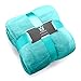 Kingole Flannel Fleece Microfiber Throw Blanket, Luxury Teal Twin Size Lightweight Cozy Couch Bed Super Soft and Warm Plush Solid Color 350GSM (66 x 90 inches)