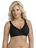 Exquisite Form Women's Front Close Cotton Posture Bra 5100531, Black, 40D