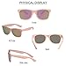 COCOSAND Unisex Women Men UV400 Sunglasses with Sun Protection Mirrored Lens