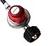 Hongso HR20P-1 4FT High Pressure Propane 0-20 PSI Adjustable Regulator with QCC1 Type1 Hose for Propane Burners, Turkey fryers, heaters, Smokers and All Other Propane appliances, CSA Certified