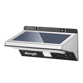 Luz Solar, Mengk 21 LED Focos Solares Lampara Acero Inoxidable