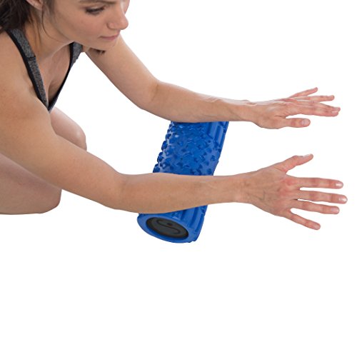 Body Back Companys Body Star Foam Roller - 13 Inch Medium Density Deep Tissue Massager & Muscle Roller with Workout & Exercise Poster for Trigger Point Therapy, Myofascial Release, Recovery & Training