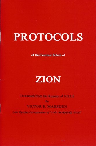Protocols of the Learned Elders of Zion B00654STHG Book Cover