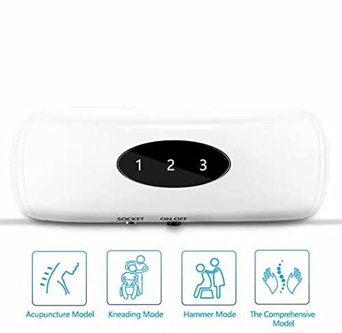 HEVIDENCIA Masseur Cervical, Masseur de Nuque Portable, Massage de Cou Intelligent à Impulsion électrique Avec Fonction de Chauffage,6 Modes de Puissance pour Voyage, Bureau, Maison