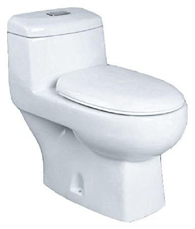 Belmonte Ceramic Floor Mounted One Piece Western Toilet Commode Water Closet Wc Eroca S Trap 220mm 8 5 Inch White Amazon In Home Improvement