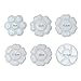 Zhi Jin 1Pc Porcelain Palette Ceramics Artist Paint Palettes Tray Round Flower Petal 9cm/3Inches
