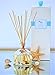 Manu Home Ocean Oil Reed Diffuser Set ~ 5oz of Fresh Diffusing Fragrance ~ Beautiful Ocean Décor & Ocean Breeze Scented Diffuser ~ The Scent is Fresh ~ Beach Decor Perfect for Home,Office