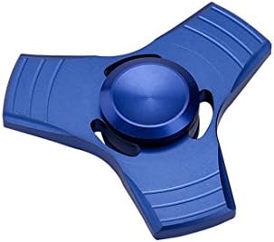 Shufua Anti-stress EDC Toy Fidget Hand Spinner Stress Reducer EDC Focus Toy Metal Fidget ADHD Ultra Durable Alloy Made High Speed - Up to 3 Mins (blue)