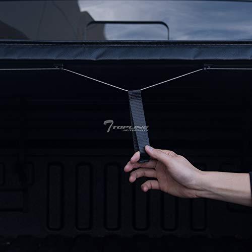Topline Autopart Lock Roll Up Soft Vinyl Truck Bed Tonneau Cover For 83-11 Ford Ranger / 94-10 Mazda B-Series B2300 / B2500 / B3000 / B4000 6 Feet (72") Short Bed