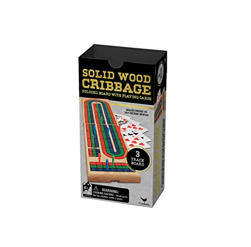 Solid Wood Folding Cribbage Set (Styles Will Vary)