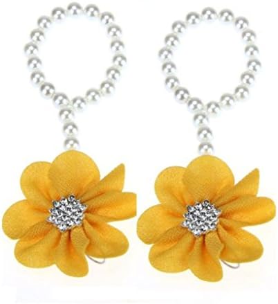 Fashion Cute Pearl Chiffon Barefoot Toddler Foot Flower Beach Sandals