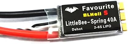 4X Favourite FVT LittleBee Spring 40A ESC Blheli_S Dshot 2-6S Mulitshot Oneshot42 OneShot125 for RC Drone