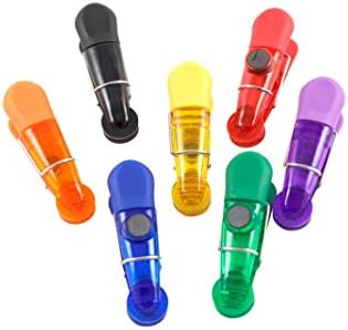Culinary Elements Magnetic Multi-Purpose Clips: Colorful Kitchen Bag Clips with Strong Grip