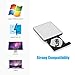 VicTsing USB3.0 External DVD/CD Burner/Player Drive Combo, 3D BD player Blu-ray Disc Player with Two USB Cables, for PC Laptop Desktops - Silver