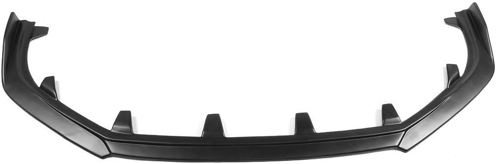 Front Bumper Lip Compatible with 2019-2025 Lexus ES All Models (ES250 ES300H ES350), Front Lip Chin Spoiler IKON Style Unpainted Black PP by IKON MOTORSPORTS