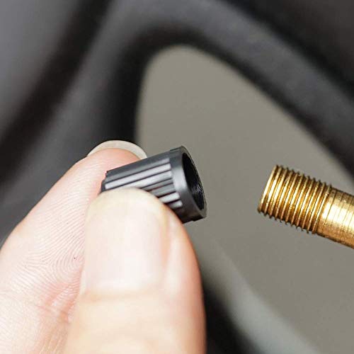 ZHSMS Tire Valve Caps (35-Pack) Black, Universal Stem Covers for Cars, SUVs, Bike and Bicycle, Trucks, Motorcycles Heavy-Duty, Airtight Seal Screw-On, Easy-Grip Use - Thumbnail 4